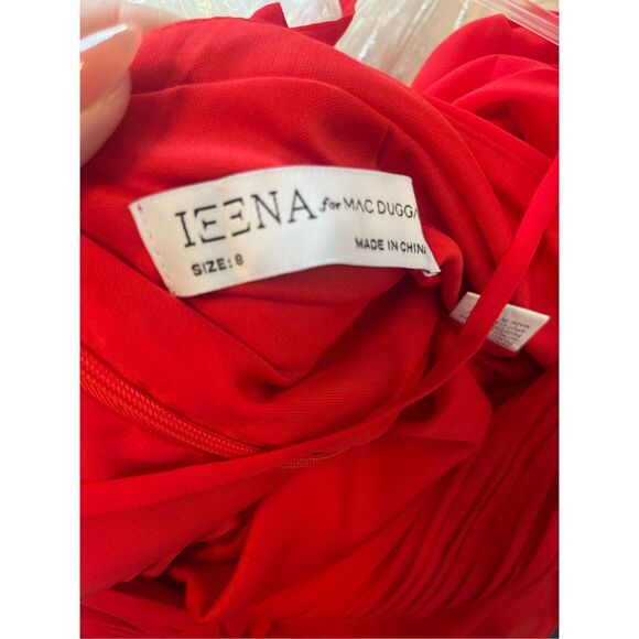 MAC DUGGAL Ruffle V-Neck Criss-Cross Mini Dress NEW NWT - Picture 10 of 10